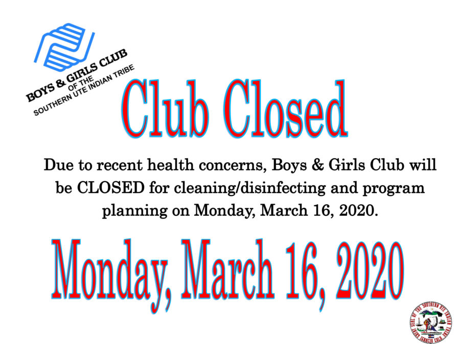 Club Closed starting March 16, 2020
